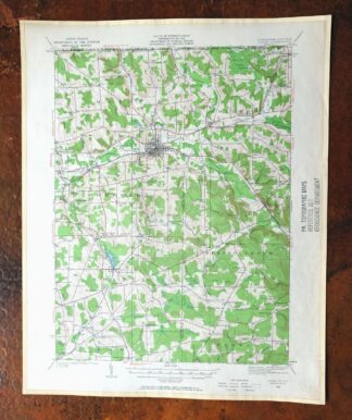 Corry Pennsylvania Spartansburg Elgin USGS Topo Map 1958