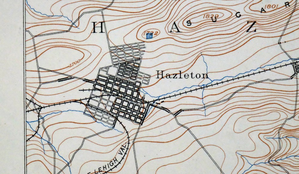 Hazleton Pennsylvania Lansford Tamaqua USGS Topo Map 1956 - Image 7