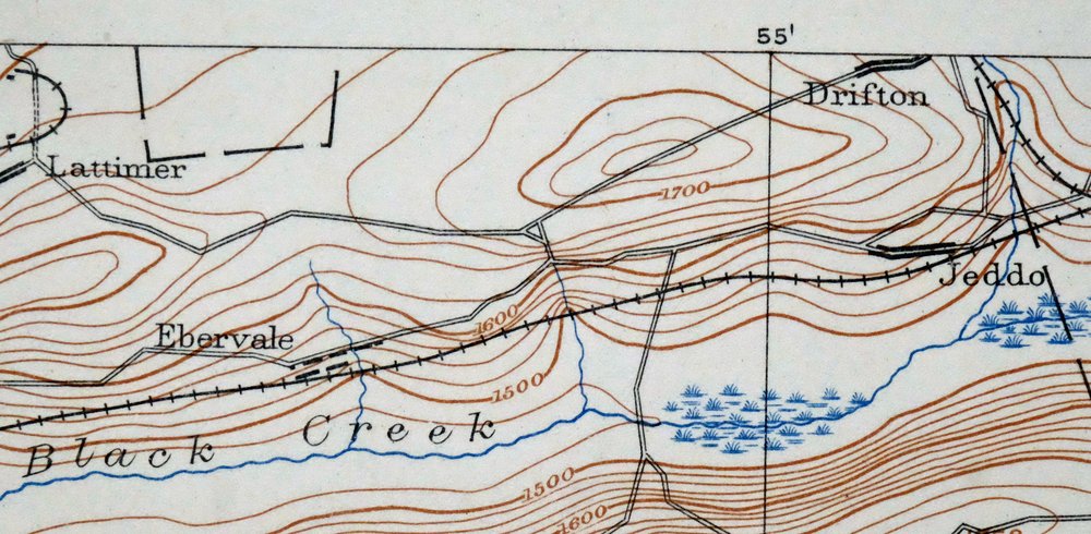 Hazleton Pennsylvania Lansford Tamaqua USGS Topo Map 1956 - Image 4