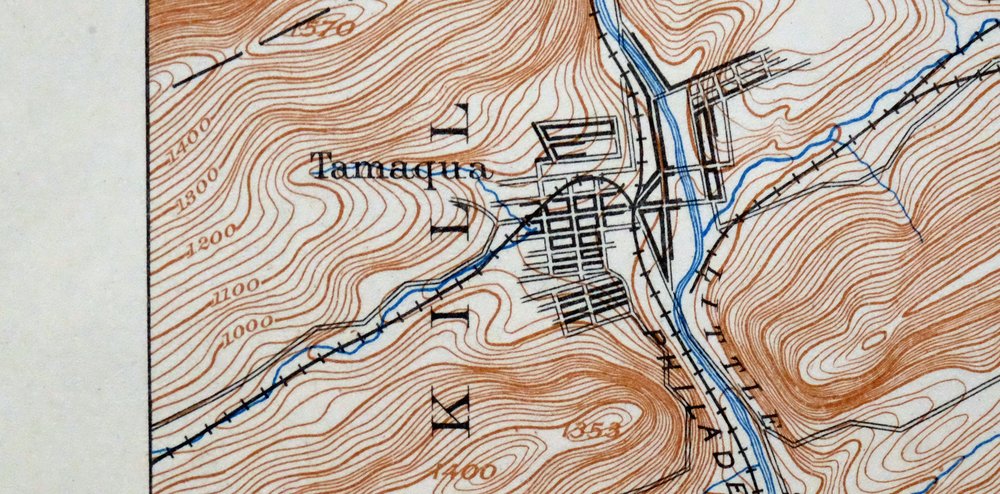 Hazleton Pennsylvania Lansford Tamaqua USGS Topo Map 1956 - Image 6