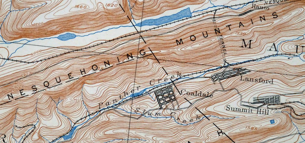 Hazleton Pennsylvania Lansford Tamaqua USGS Topo Map 1956 - Image 5
