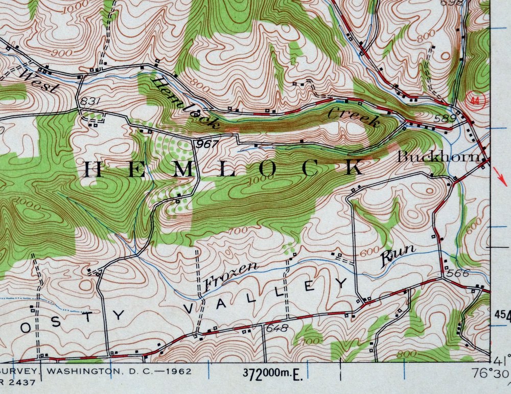 Hughesville Pennsylvania Millville Iola USGS Topo Map 1962 - Image 6