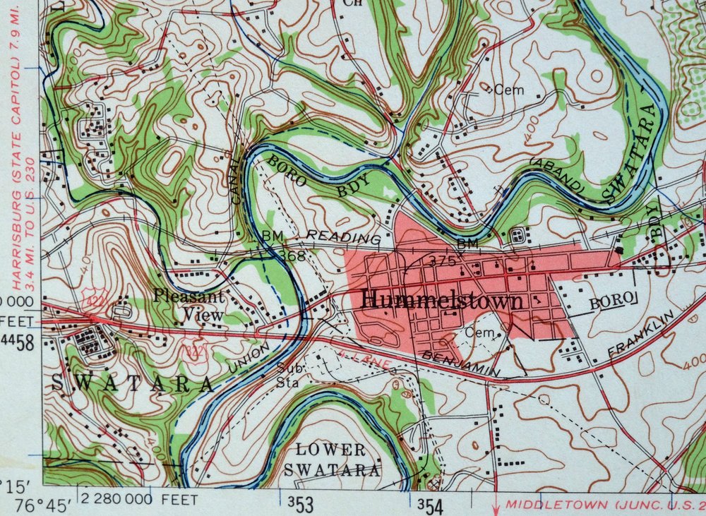 Hummelstown Pennsylvania Hershey Palmyra USGS Topo Map 1965 - Image 6