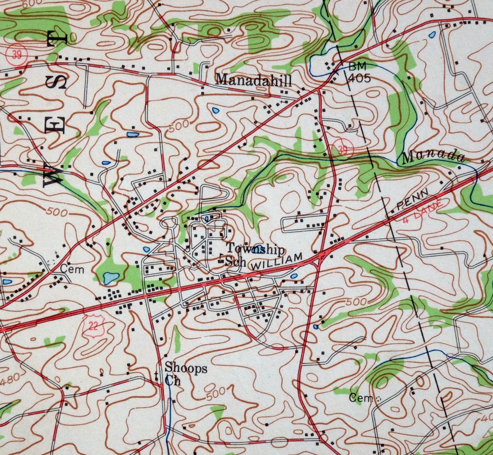 Hummelstown Pennsylvania Hershey Palmyra USGS Topo Map 1965 - Image 4