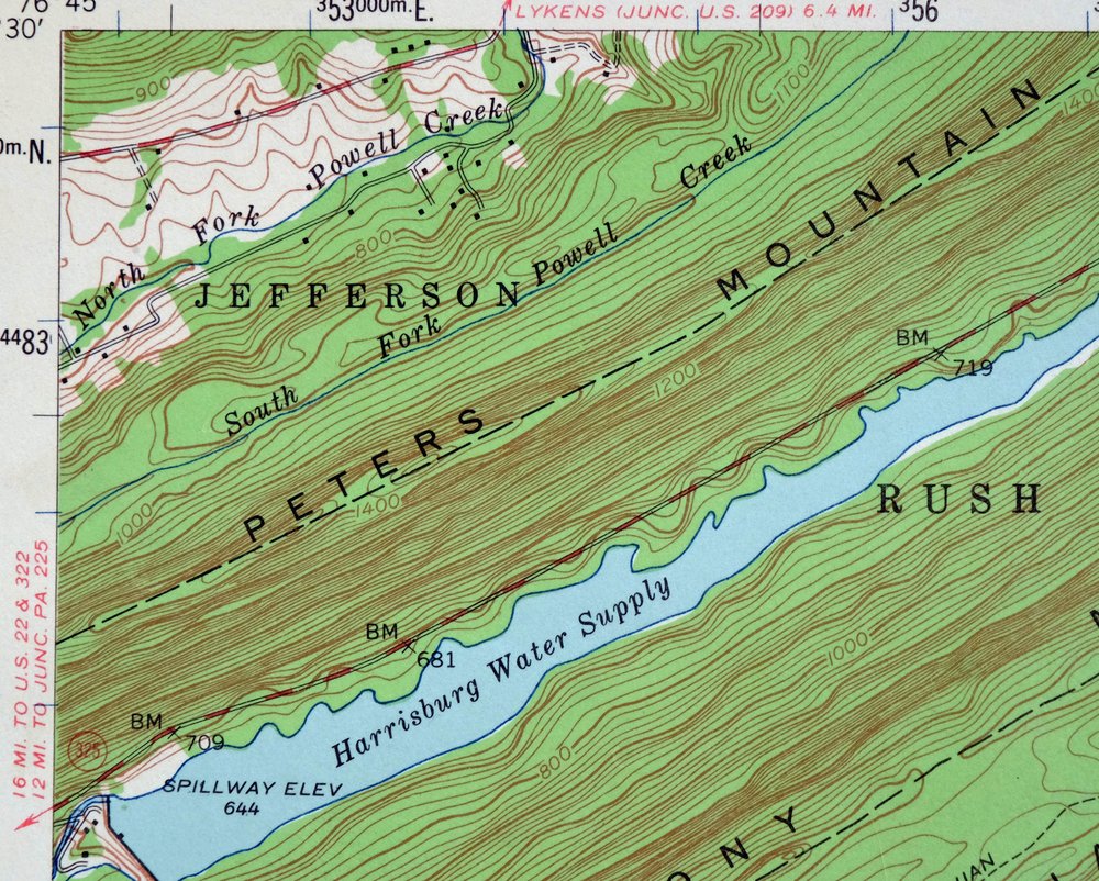 Hummelstown Pennsylvania Hershey Palmyra USGS Topo Map 1965 - Image 5