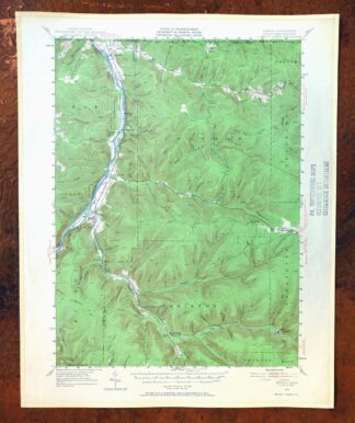 Kinzua Pennsylvania Westline USGS Topo Map 1967 Vintage