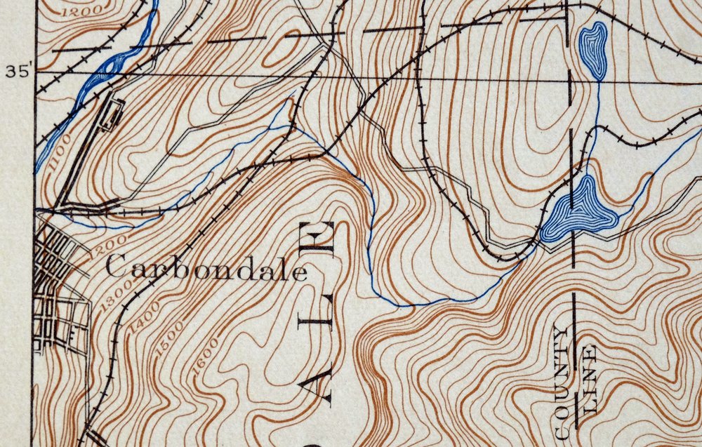 Honesdale Pennsylvania Carbondale Waymart USGS Topo Map 1945 - Image 4