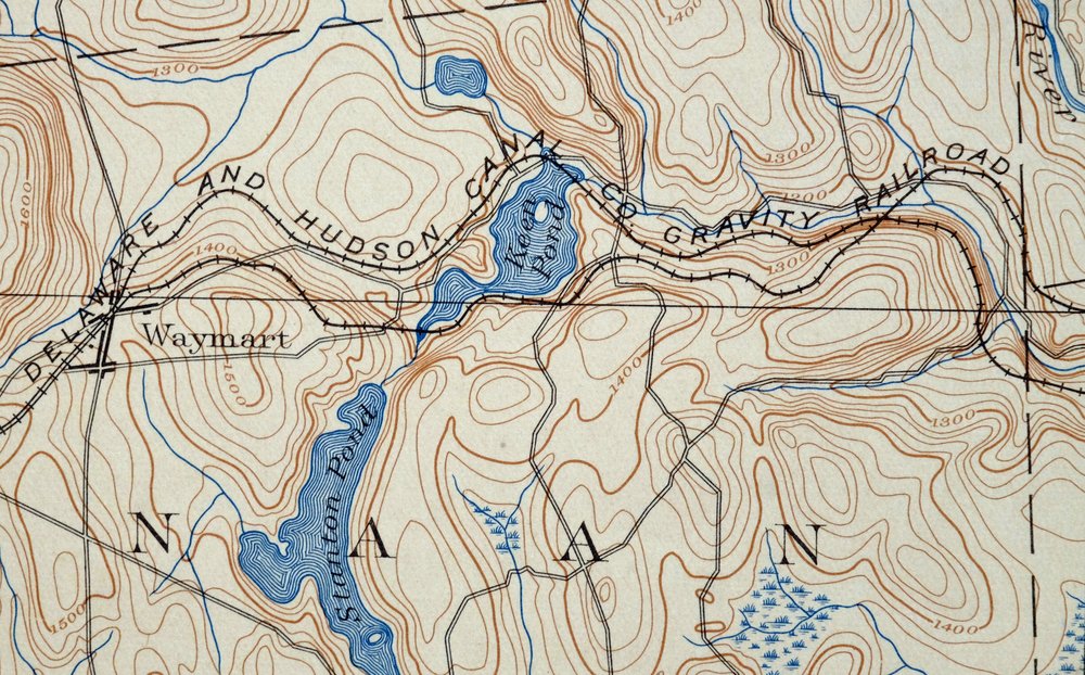 Honesdale Pennsylvania Carbondale Waymart USGS Topo Map 1945 - Image 3