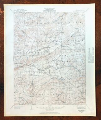 Honey Brook Pennsylvania Thorndale USGS Topographic Map 1962