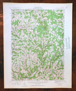 Le Raysville Pennsylvania Little Meadows USGS Topo Map 1965