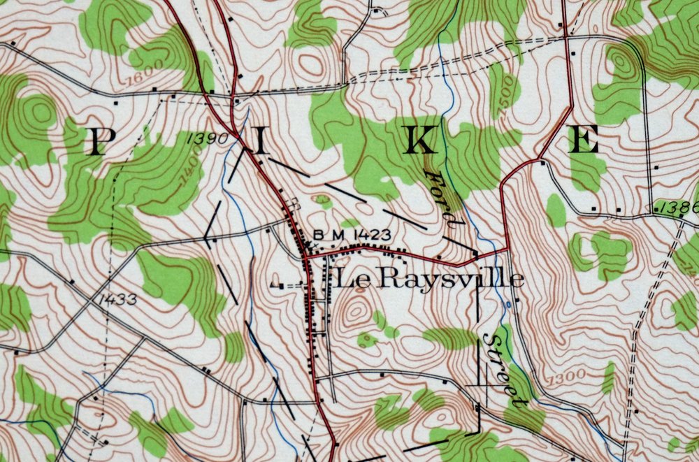 Le Raysville Pennsylvania Little Meadows USGS Topo Map 1965 - Image 3