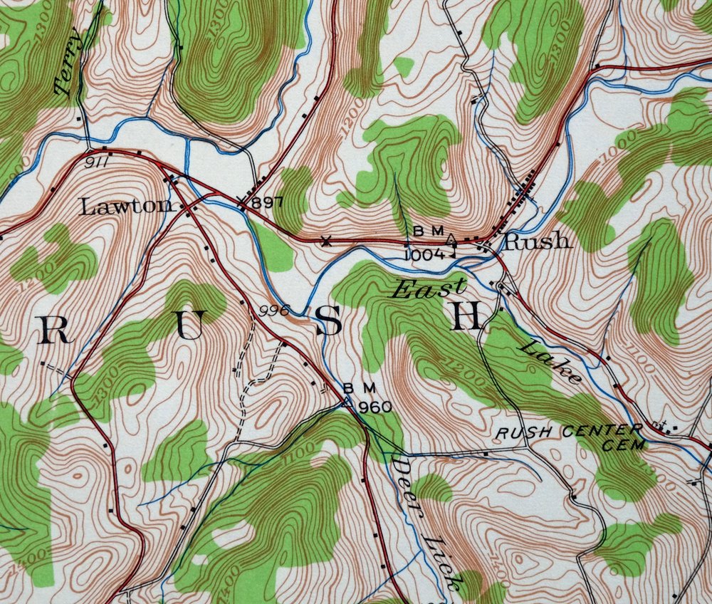 Le Raysville Pennsylvania Little Meadows USGS Topo Map 1965 - Image 4