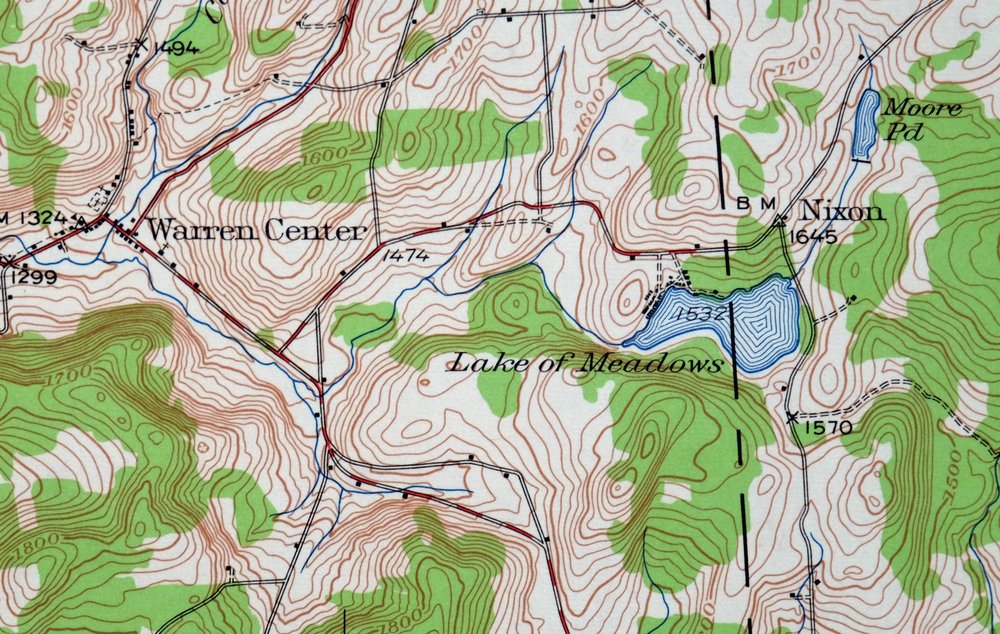 Le Raysville Pennsylvania Little Meadows USGS Topo Map 1965 - Image 2