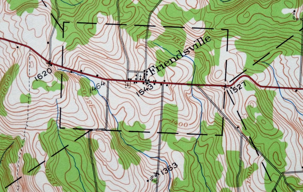 Le Raysville Pennsylvania Little Meadows USGS Topo Map 1965 - Image 5