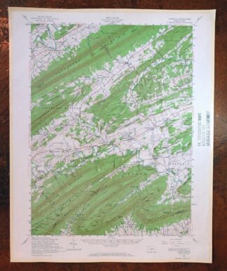 Loysville Pennsylvania Landisburg USGS Topo Map 1966 Vintage