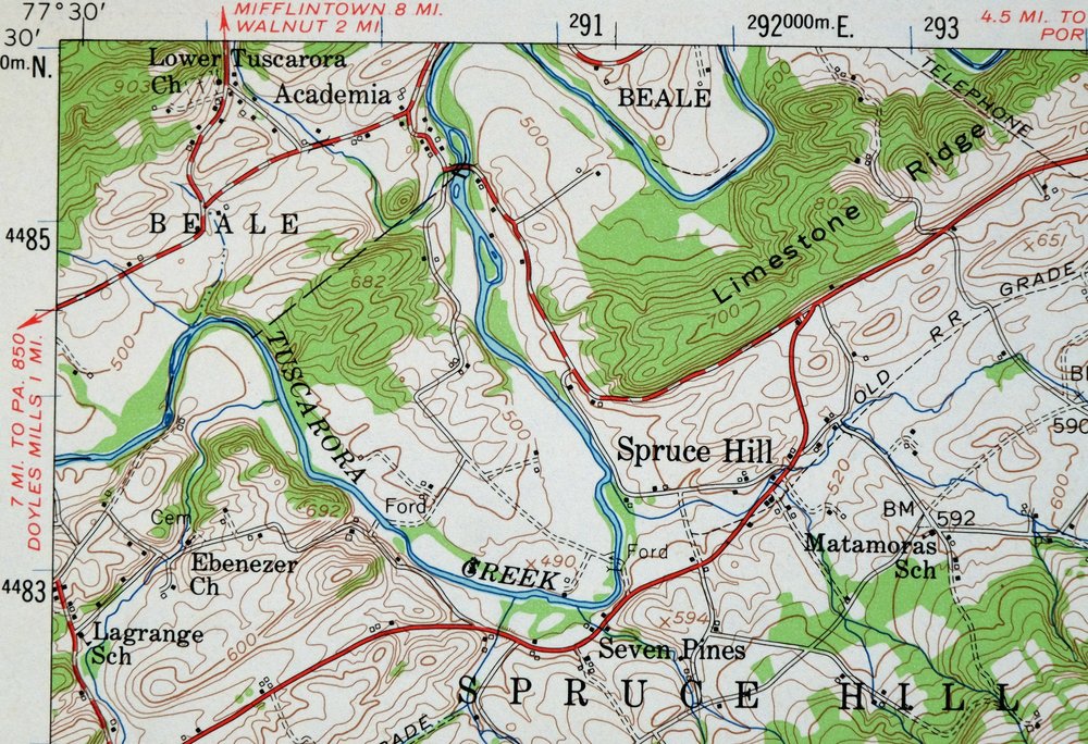 Loysville Pennsylvania Landisburg USGS Topo Map 1966 Vintage - Image 3