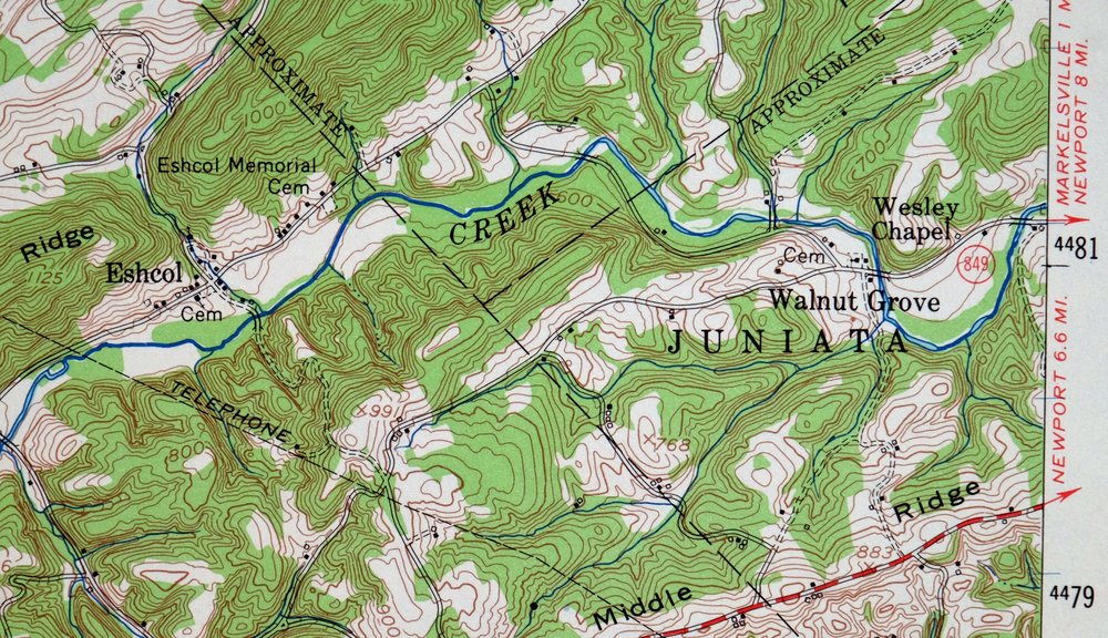 Loysville Pennsylvania Landisburg USGS Topo Map 1966 Vintage - Image 4