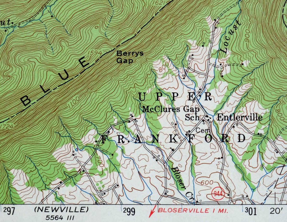 Loysville Pennsylvania Landisburg USGS Topo Map 1966 Vintage - Image 5