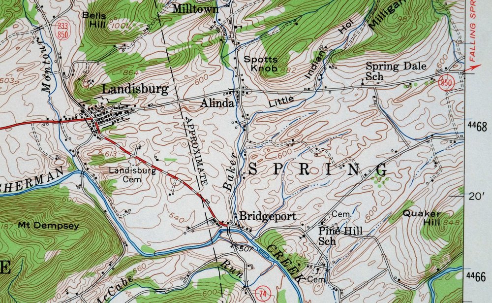 Loysville Pennsylvania Landisburg USGS Topo Map 1966 Vintage - Image 7