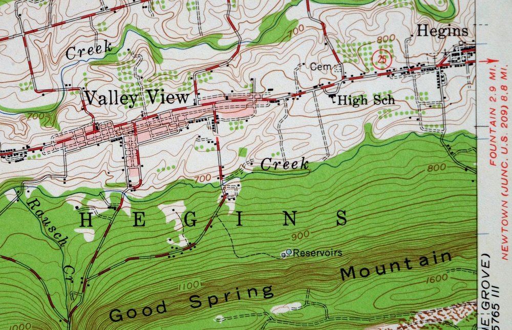 Lykens Pennsylvania Valley View Reinerton USGS Topo Map 1964 - Image 3