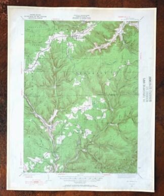 Mount Jewett Pennsylvania Wilcox USGS Topographic Map 1965