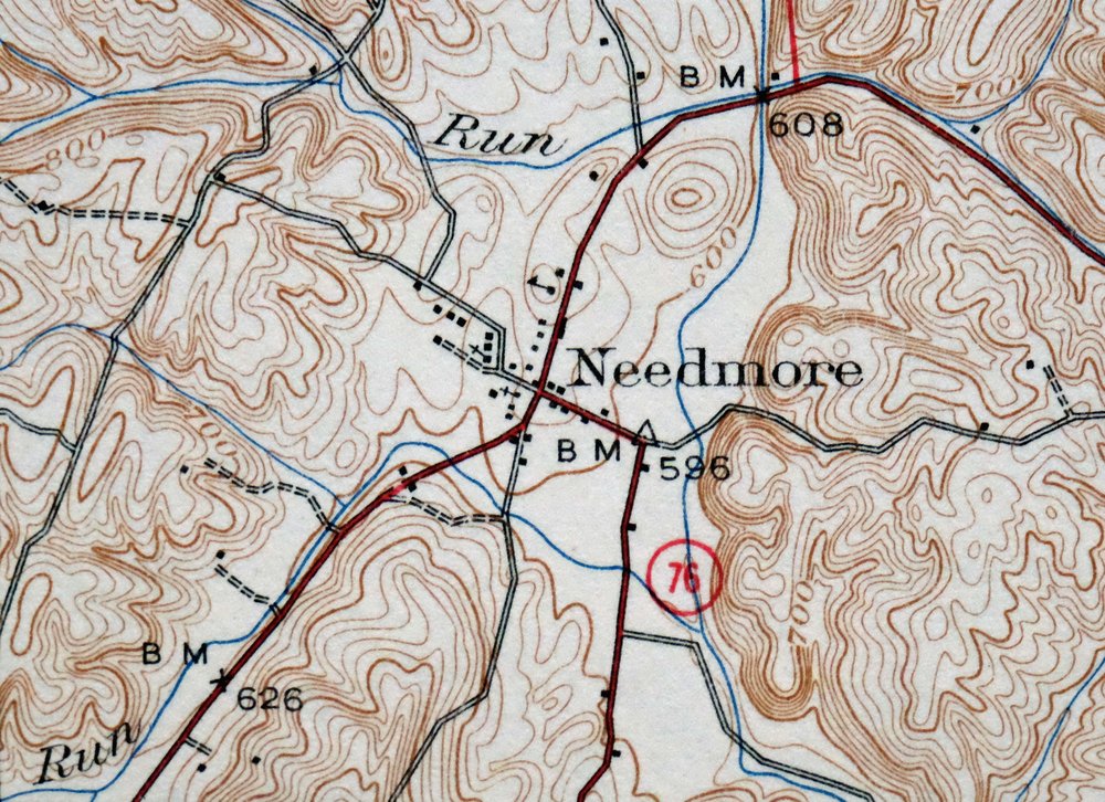 Needmore Pennsylvania Crystal Spring USGS Topo Map 1947 - Image 5