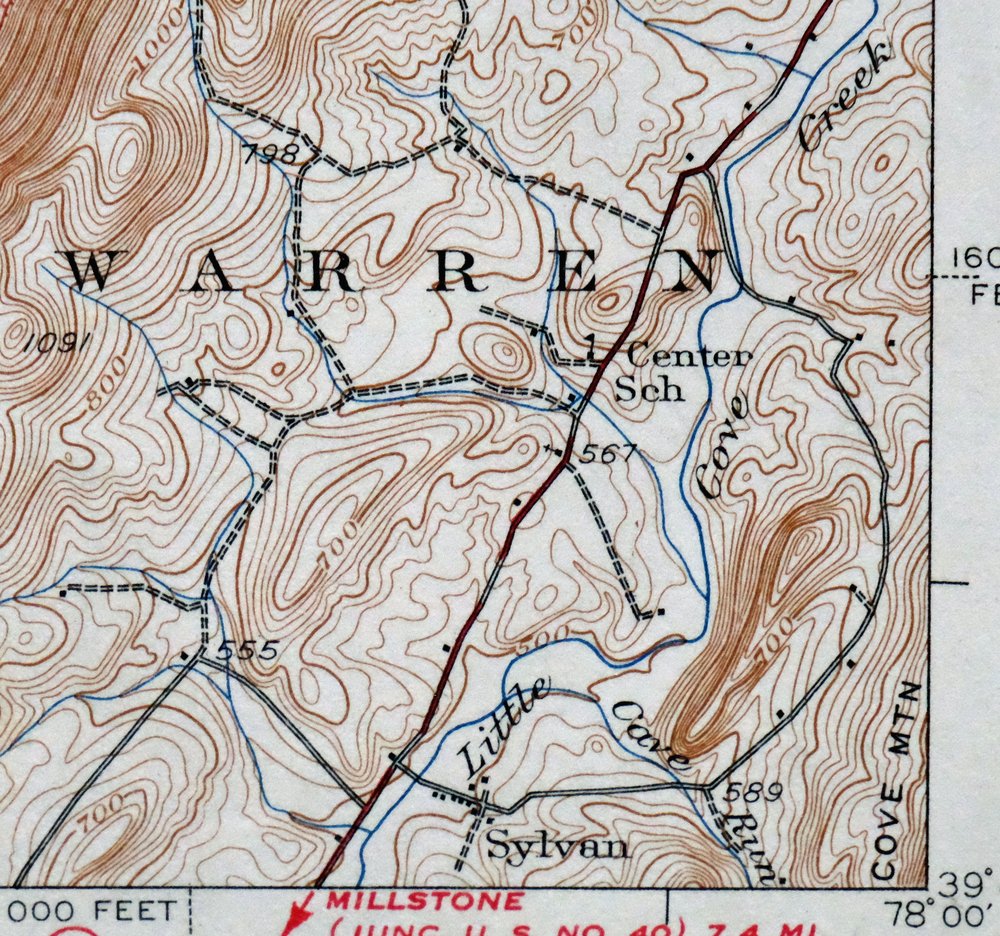 Needmore Pennsylvania Crystal Spring USGS Topo Map 1947 - Image 2