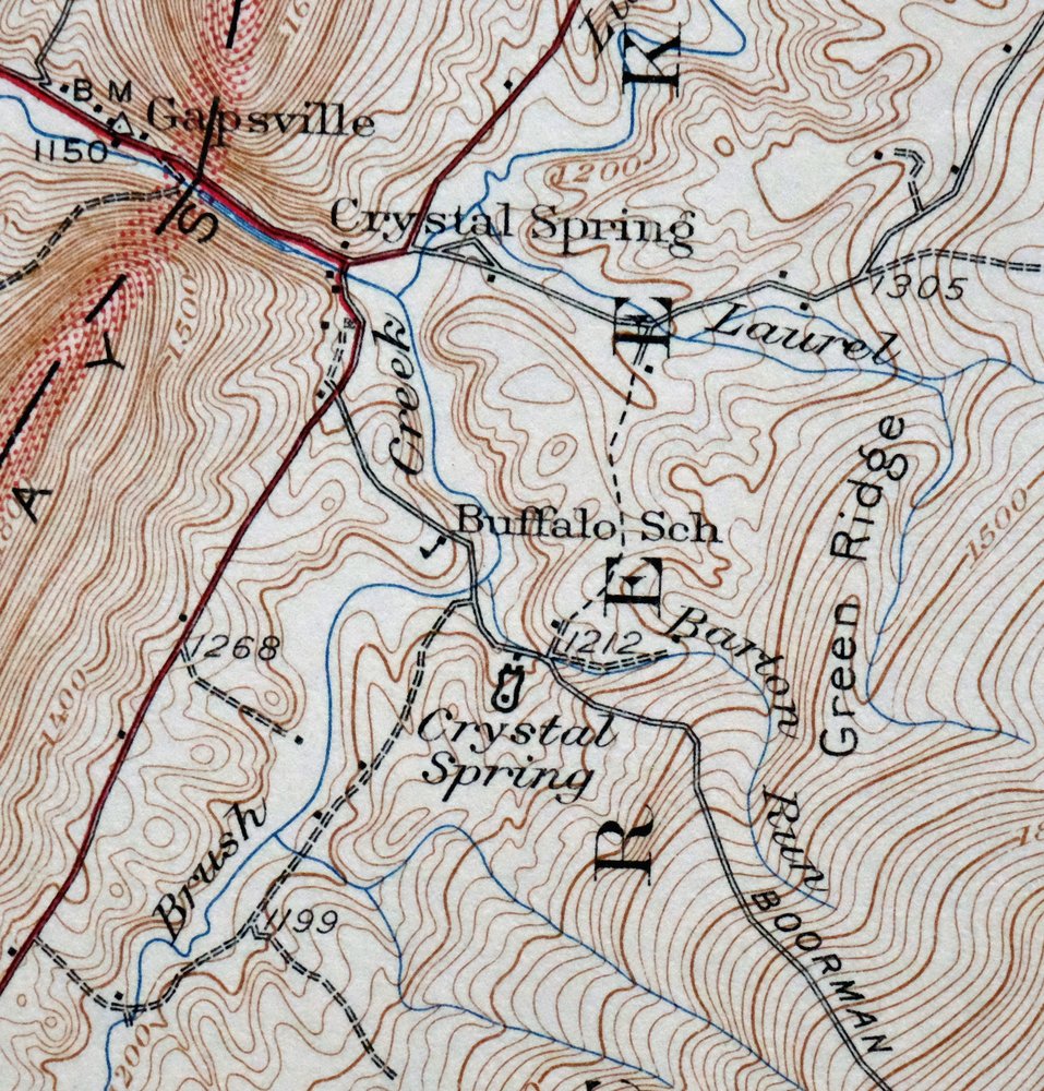 Needmore Pennsylvania Crystal Spring USGS Topo Map 1947 - Image 6