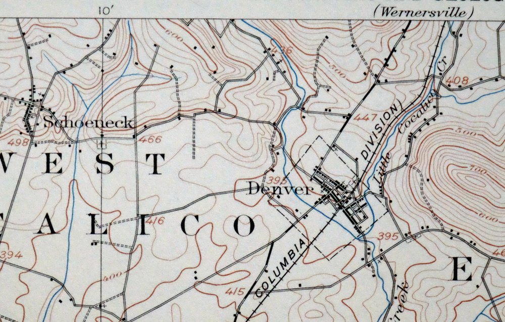 New Holland Pennsylvania Ephrata Akron USGS Topo Map 1962 - Image 2