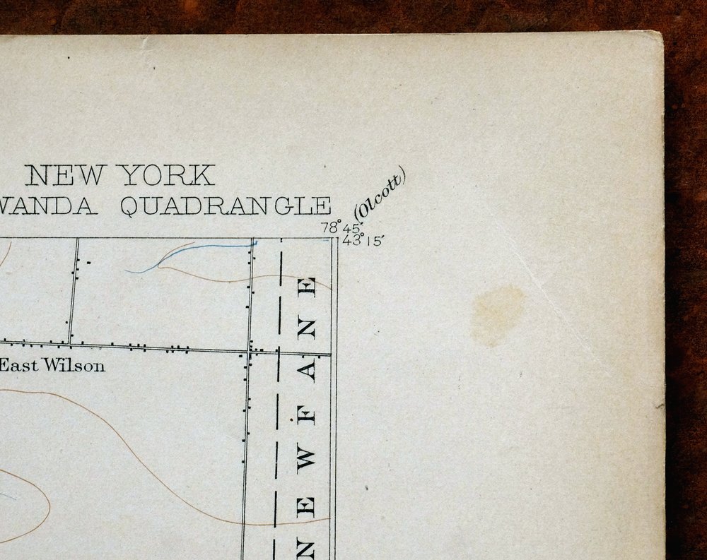 Tonawanda New York Niagara Falls Shawnee USGS Topo Map 1905 - Image 6
