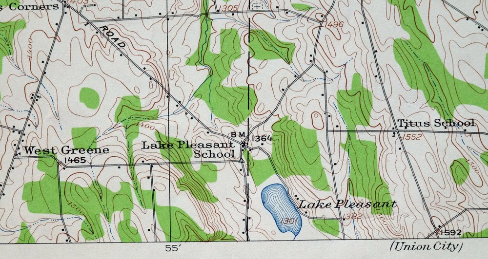 North East Pennsylvania Wattsburg USGS Topo Map 1962 Vintage - Image 3
