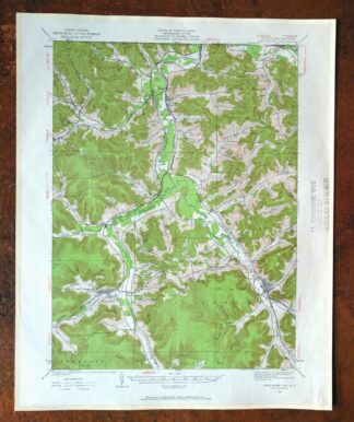Smethport Pennsylvania Eldred USGS Topographic Map 1960