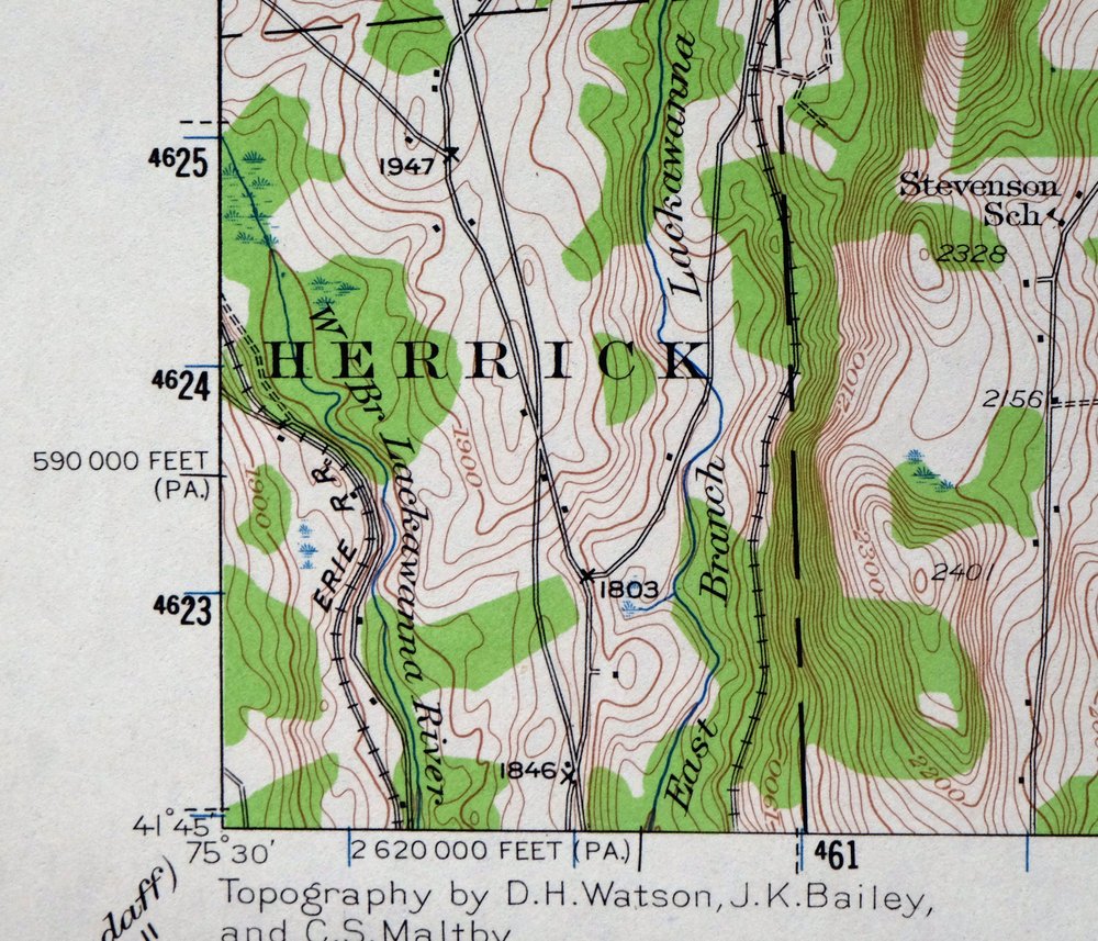 Starrucca Pennsylvania Hancock Lakewood USGS Topo Map 1964 - Image 4