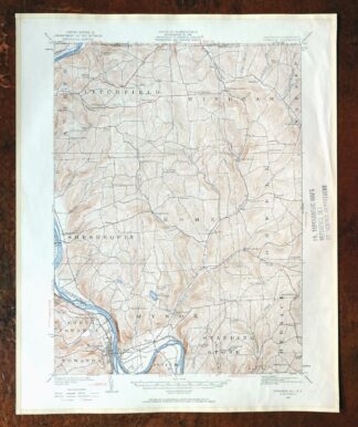 Towanda Pennsylvania Rome USGS 15-Min Topo Map 1960 Vintage