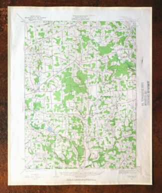 Townville Pennsylvania Cooperstown USGS 15-Min Topo Map 1964