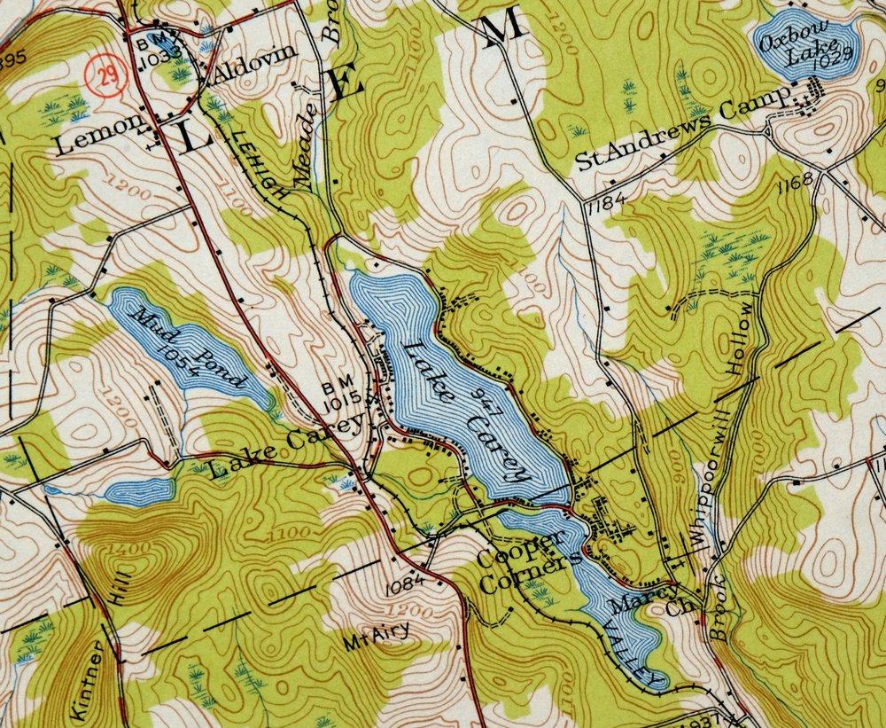 Tunkhannock Pennsylvania Dalton Glenburn USGS Topo Map 1952 - Image 6