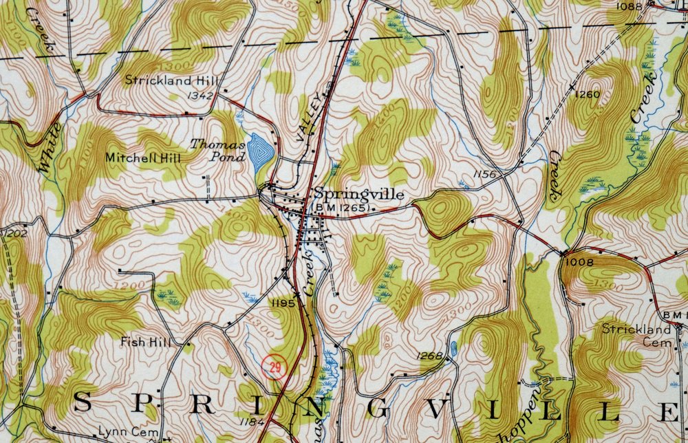 Tunkhannock Pennsylvania Dalton Glenburn USGS Topo Map 1952 - Image 7