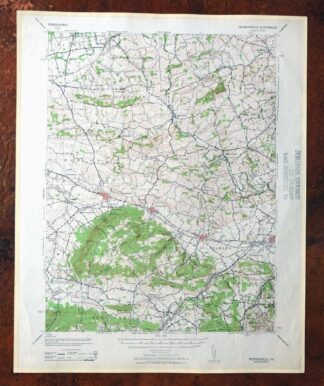 Wernersville Pennsylvania Mohnton USGS Topographic Map 1963