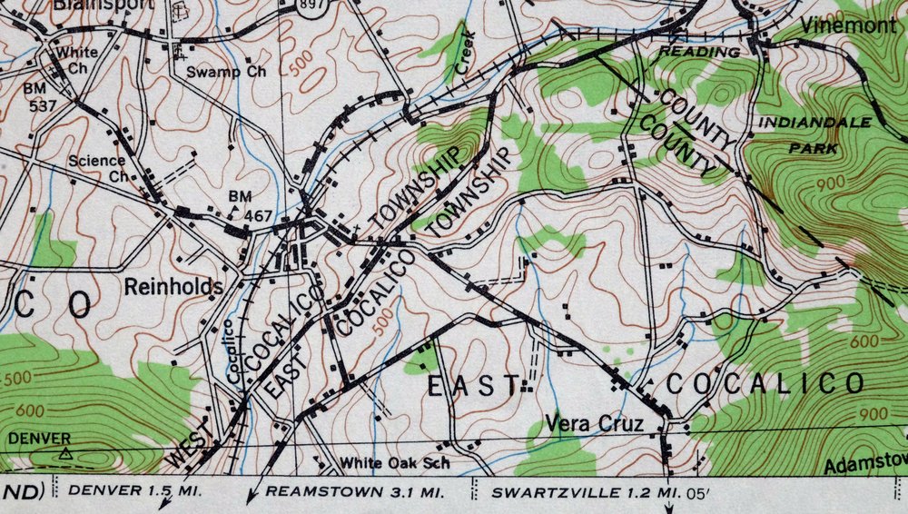 Wernersville Pennsylvania Mohnton USGS Topographic Map 1963 - Image 3