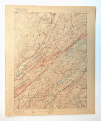 Wallpack New Jersey Newton Crandon Lakes USGS Topo Map 1916