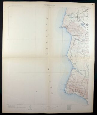 Guadalupe California Santa Maria Lompoc USGS Topo Map 1905
