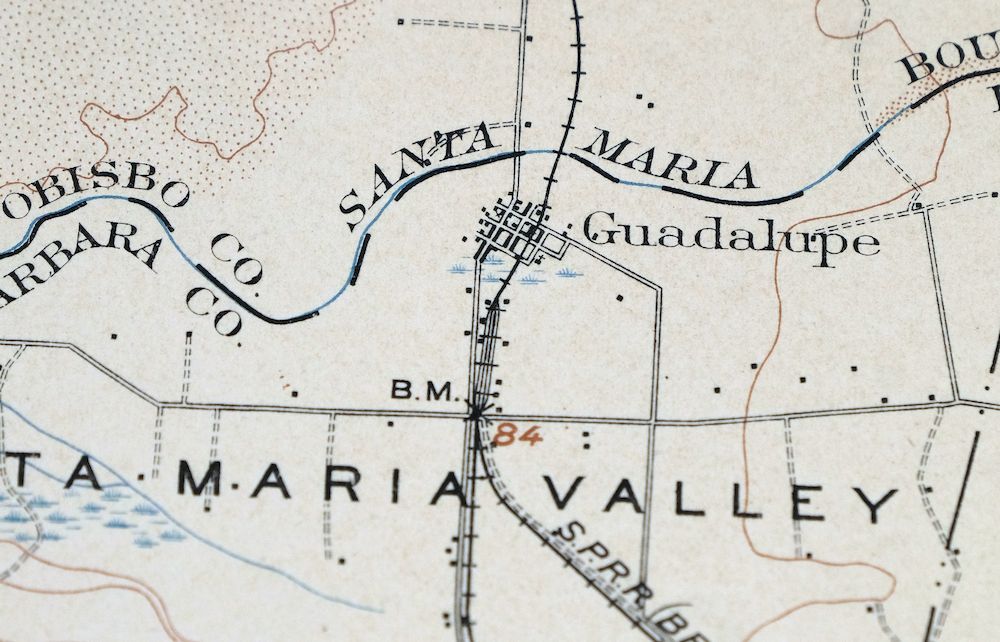 Guadalupe California Santa Maria Lompoc USGS Topo Map 1905 - Image 4