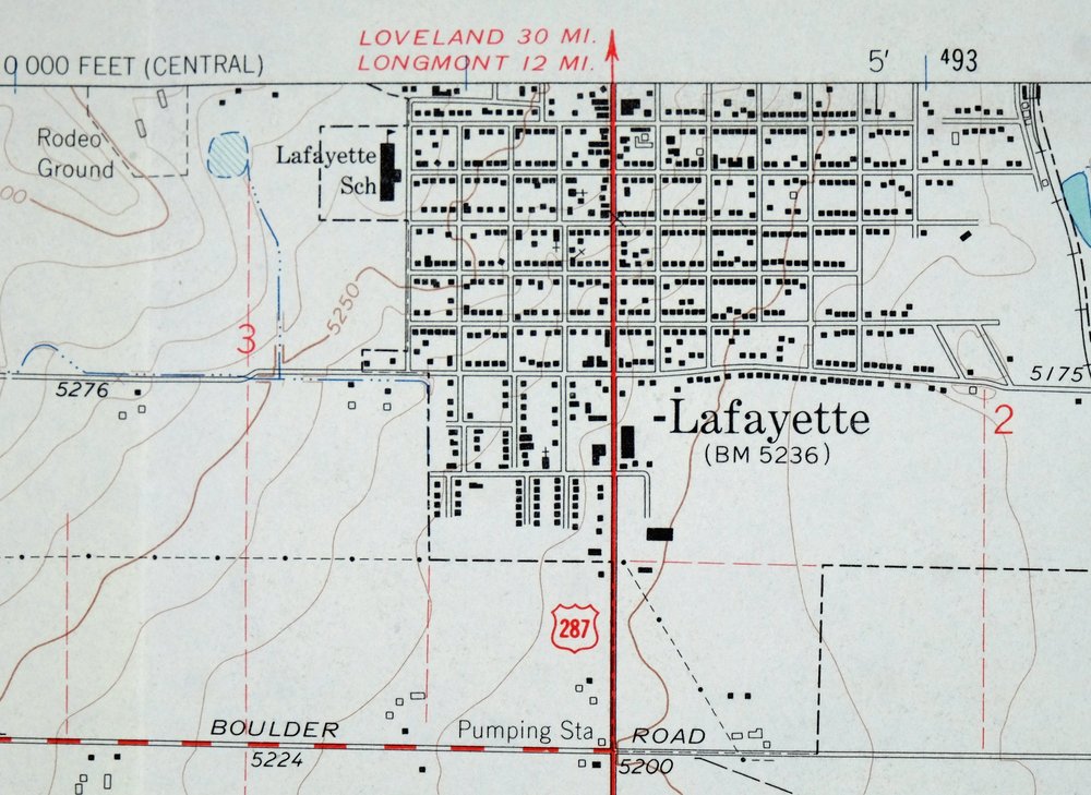 Lafayette Colorado Westminster Thornton USGS Topo Map 1967 - Image 4