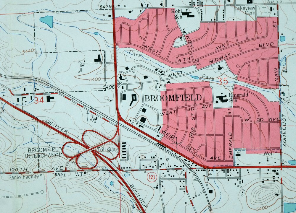 Lafayette Colorado Westminster Thornton USGS Topo Map 1967 - Image 6