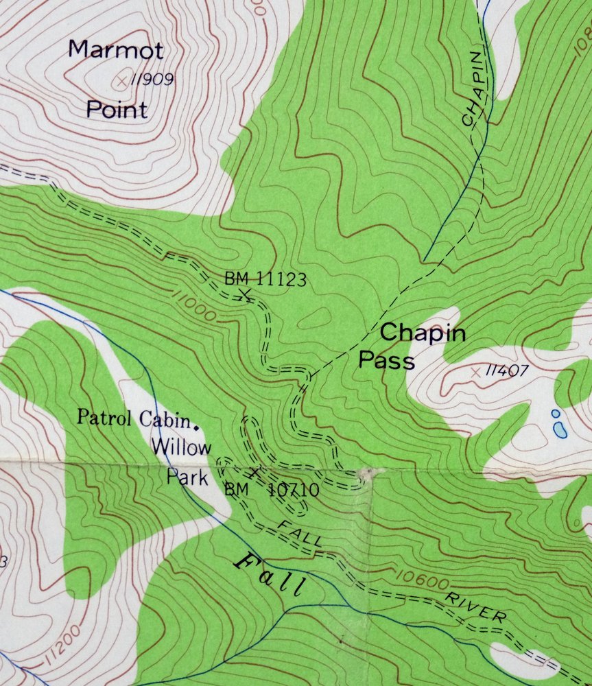 Trail Ridge Colorado USGS 7.5-Min Topo Map 1962 Vintage - Image 3