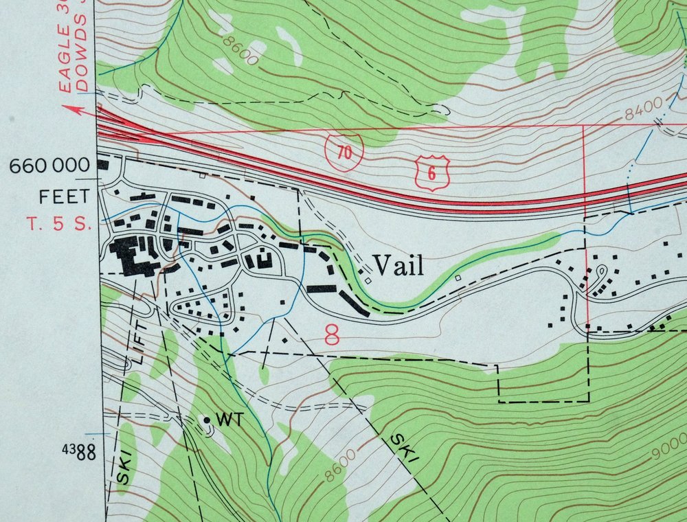 Vail East Colorado USGS 7.5-Min Topographic Map 1973 Vintage - Image 5