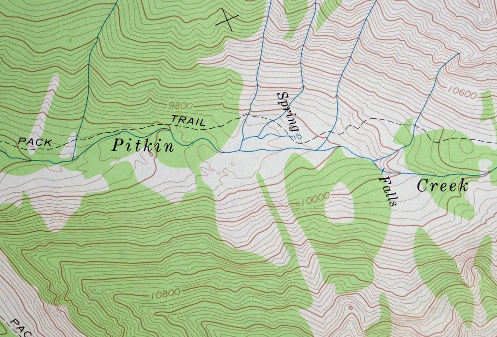 Vail East Colorado USGS 7.5-Min Topographic Map 1973 Vintage - Image 3