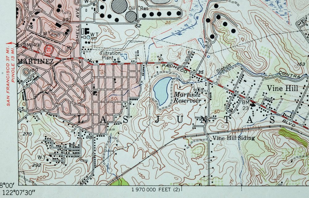 Port Chicago California Concord Martinez USGS Topo Map 1956 - Image 6