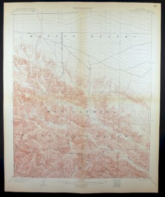 San Antonio California Wrightwood USGS Topo Map 1903 Antique