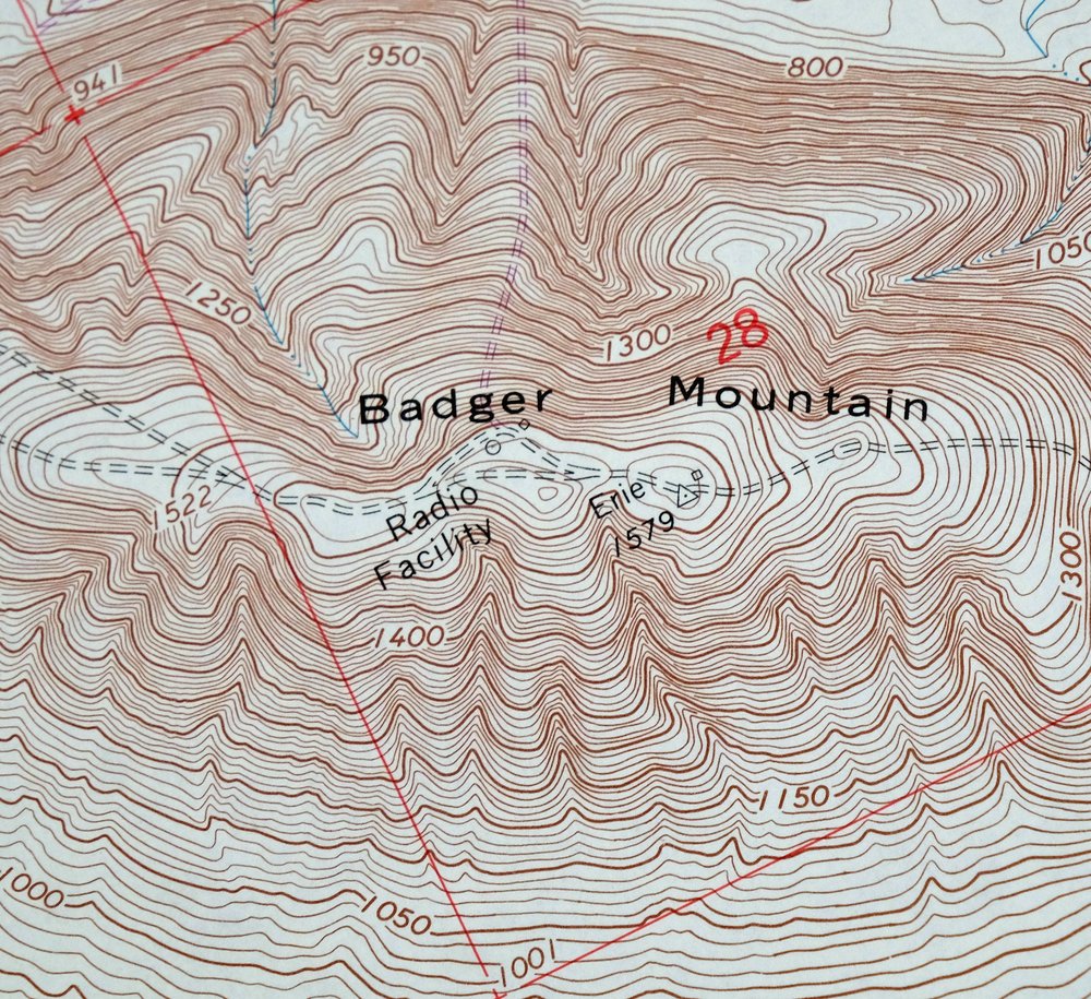 Badger Mountain Washington South Richland USGS Topo Map 1978 - Image 6